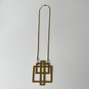 Ink & Alloy Long Geometric Necklace
